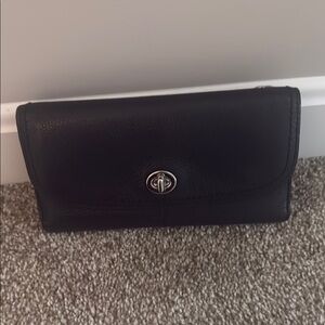 Coach leather wallet well made wallet